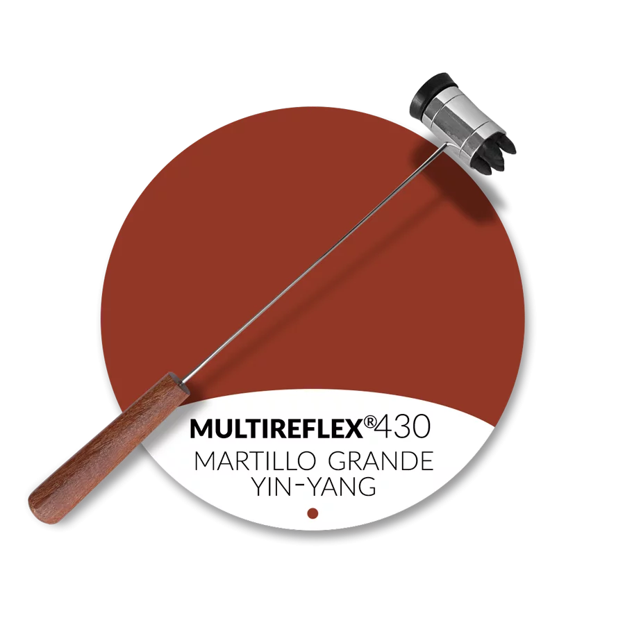 utensilio de acupresión facial - Gran-martillo yin-yang