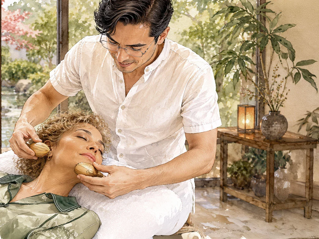 acupression visage - Ovée de beauté