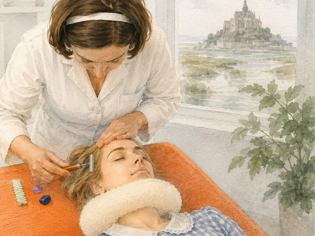 acupressão facial - Ancinho yin